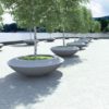 Malva Fibreglass planter - 2000 wide x 400mm high