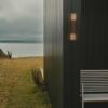 Aludra Double Wall Light in metallic brown