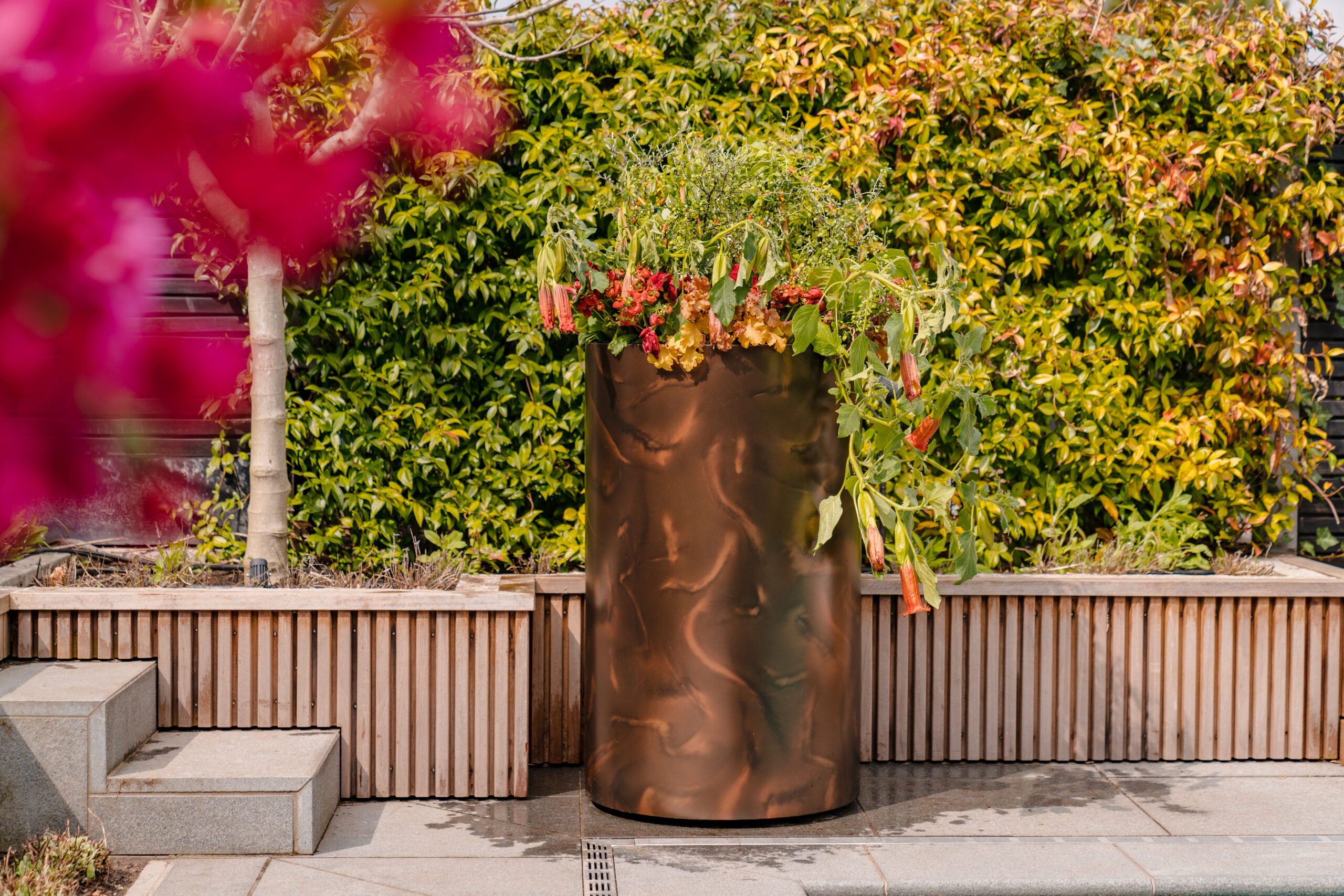 Aluminium Bronze Vintage Atlas Planter - Image 4