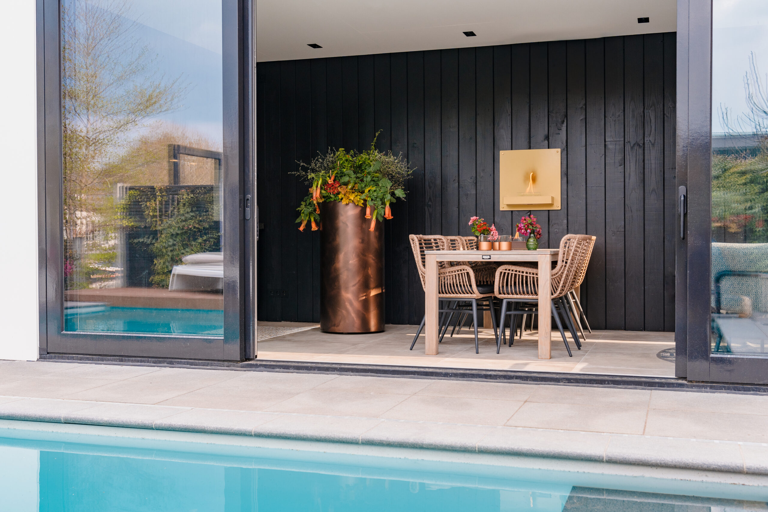 Aluminium Bronze Vintage Atlas Planter - Image 3