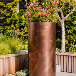 Aluminium Bronze Vintage Atlas Planter