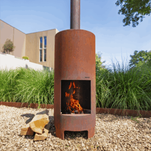 Carpa Corten Steel Garden Fireplace