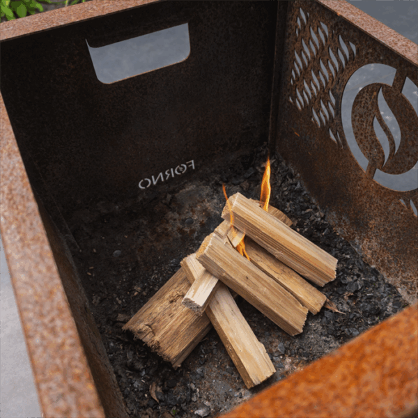Corten Steel Fire Crate - Image 3