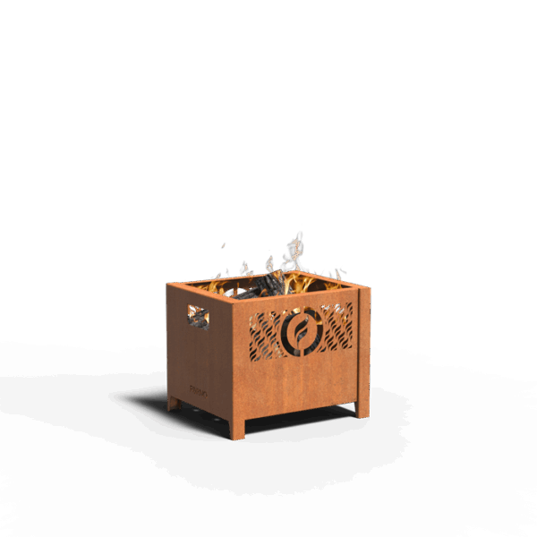 Corten Steel Fire Crate - Image 2