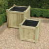 Square Timber Planter - Square Planter 50cm x 50cm