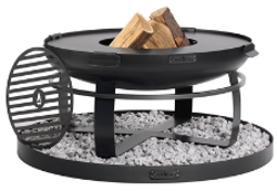 Zeus 80cm Fire Bowl with Grill Plate | Handmade Steel Outdoor Set