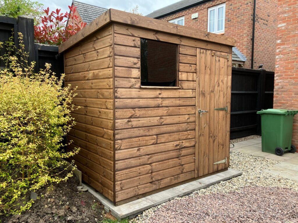 Shed Rag Pent Roof Shed – Small Sizes – Caragh Nurseries