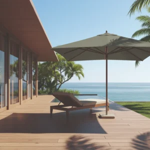 Kyoto Wood Canopy Coco Parasol – 3m x 3m