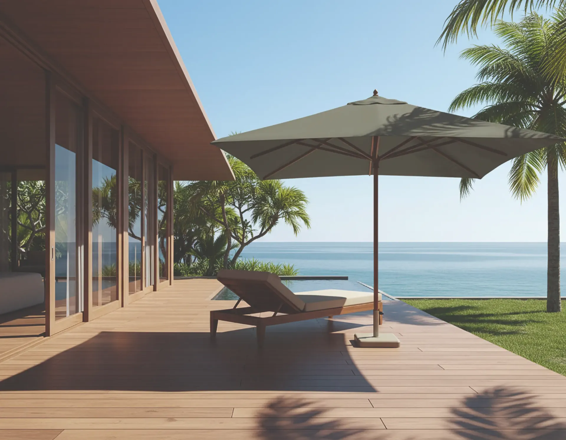 Kyoto Wood Canopy Coco Parasol – 3m x 3m