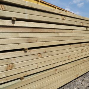 Gravel Boards 4.8m x 150 x 22 – Tanalised Green