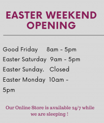 Easter weekend opening